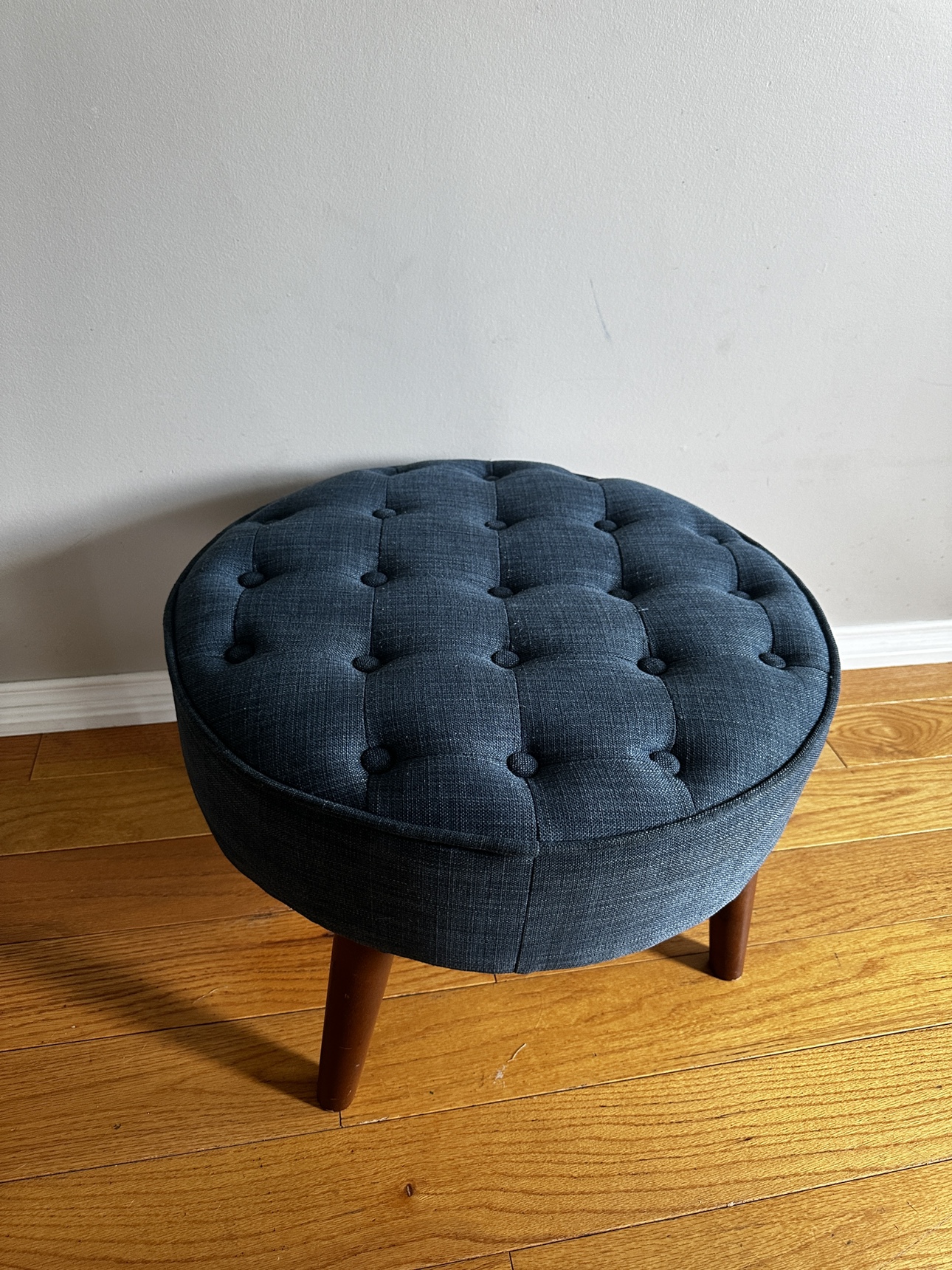 Blue stool/leg rest