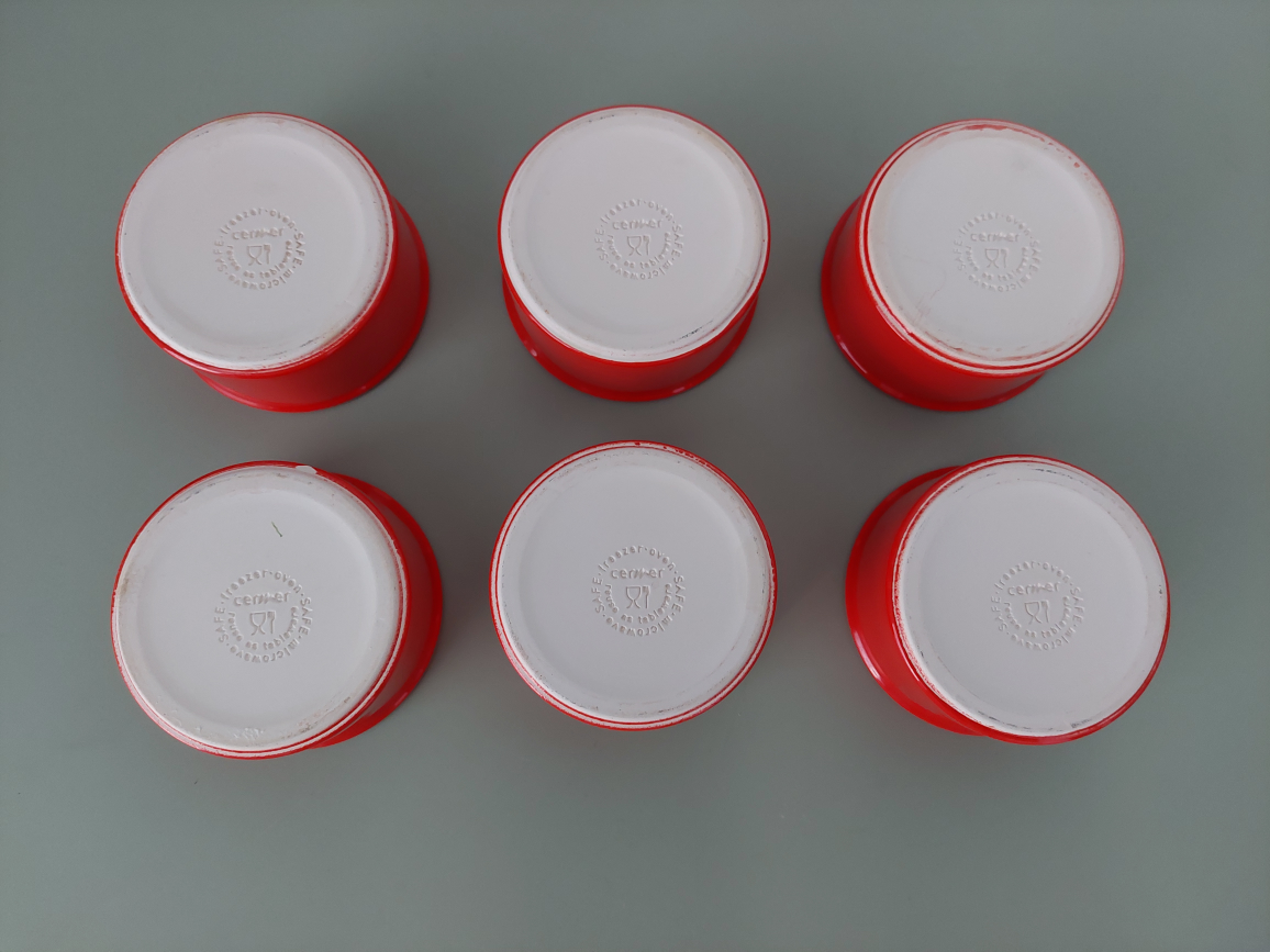 Red Cermer Ceramic Ramekin Baking Bowls image indicator(2)