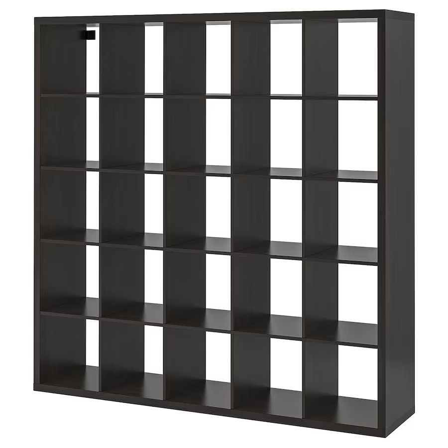 IKEA KALLAX Shelf - Black/Brown