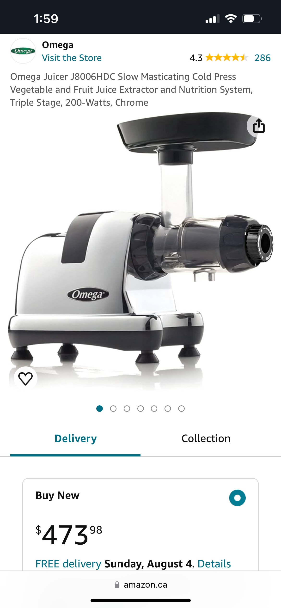 Omega J8006HDC Juicer
