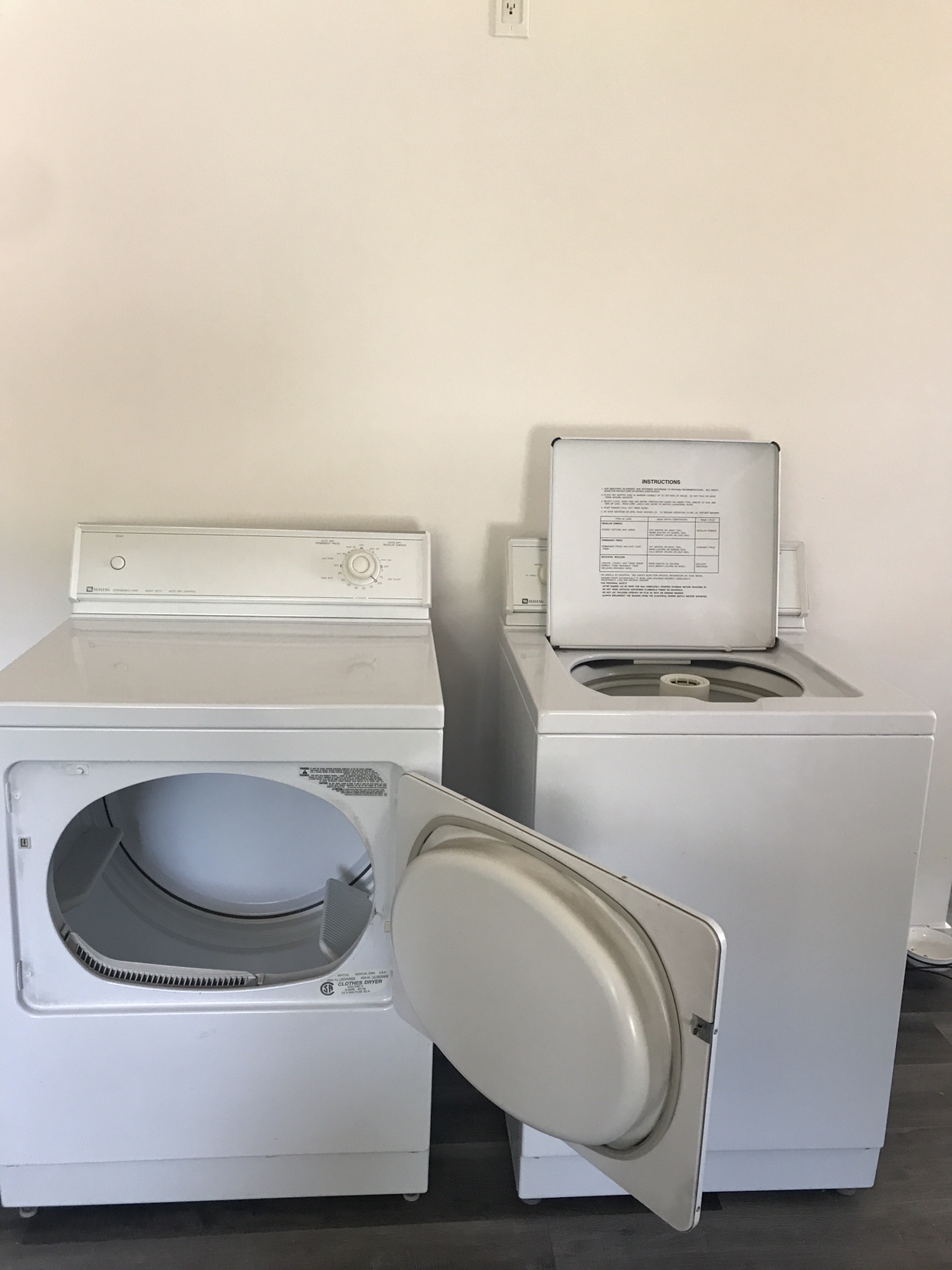 washer and dryer