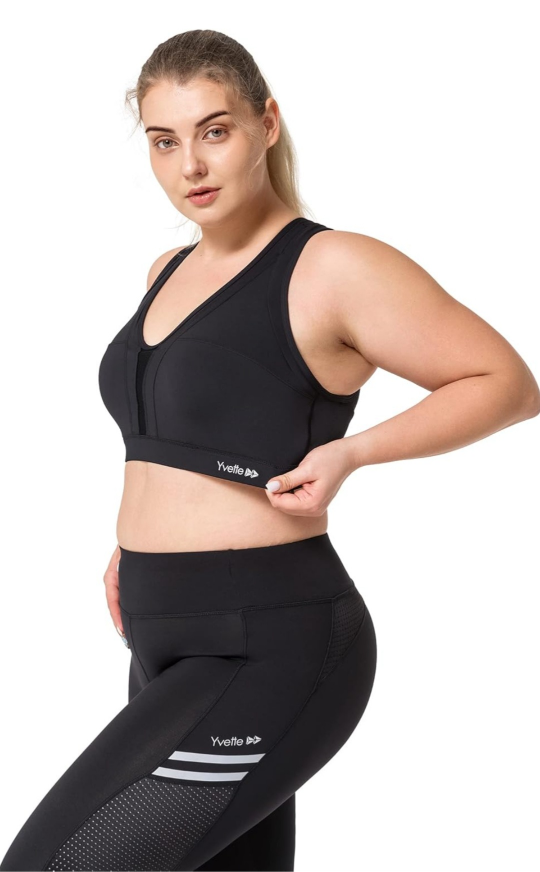 New Yvette Sports Bra Women’s Sports Black thumbnail