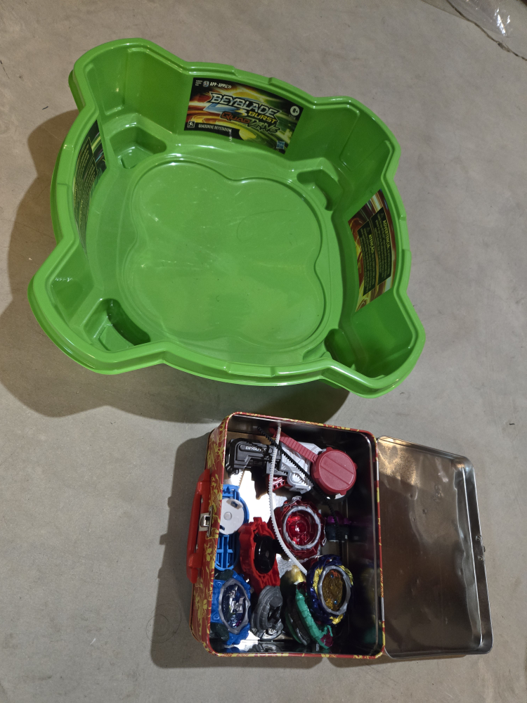 Beyblades and arena
