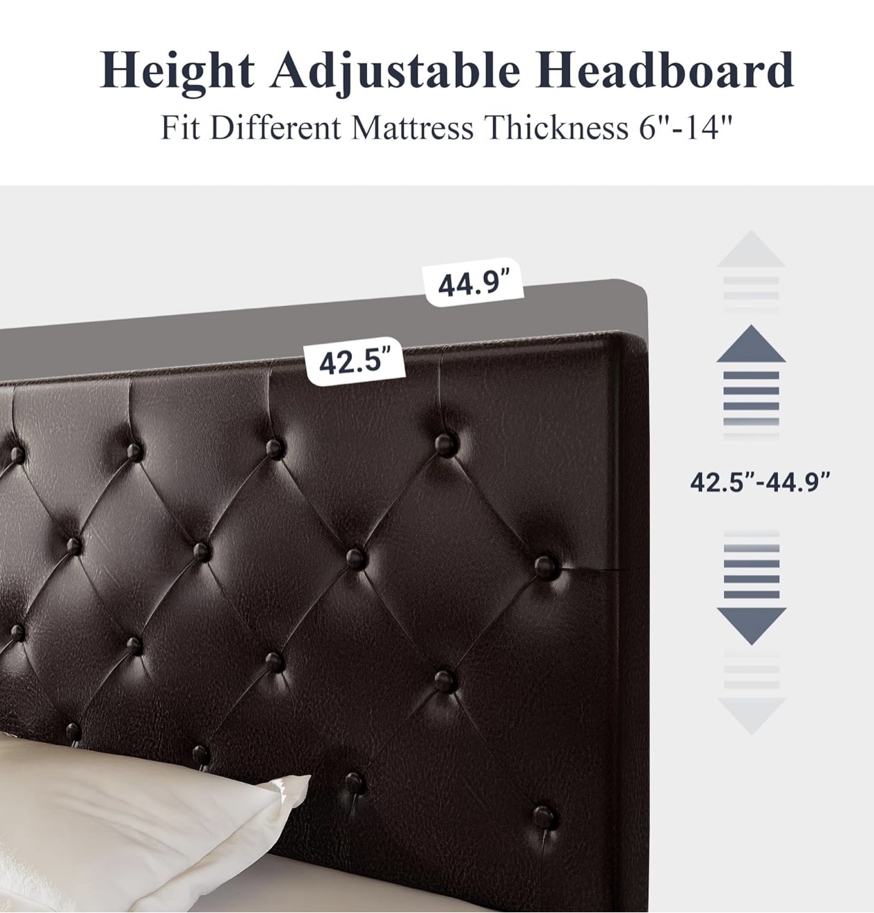 Allewie Upholstered Queen Size Platform Bed Frame - photo 3