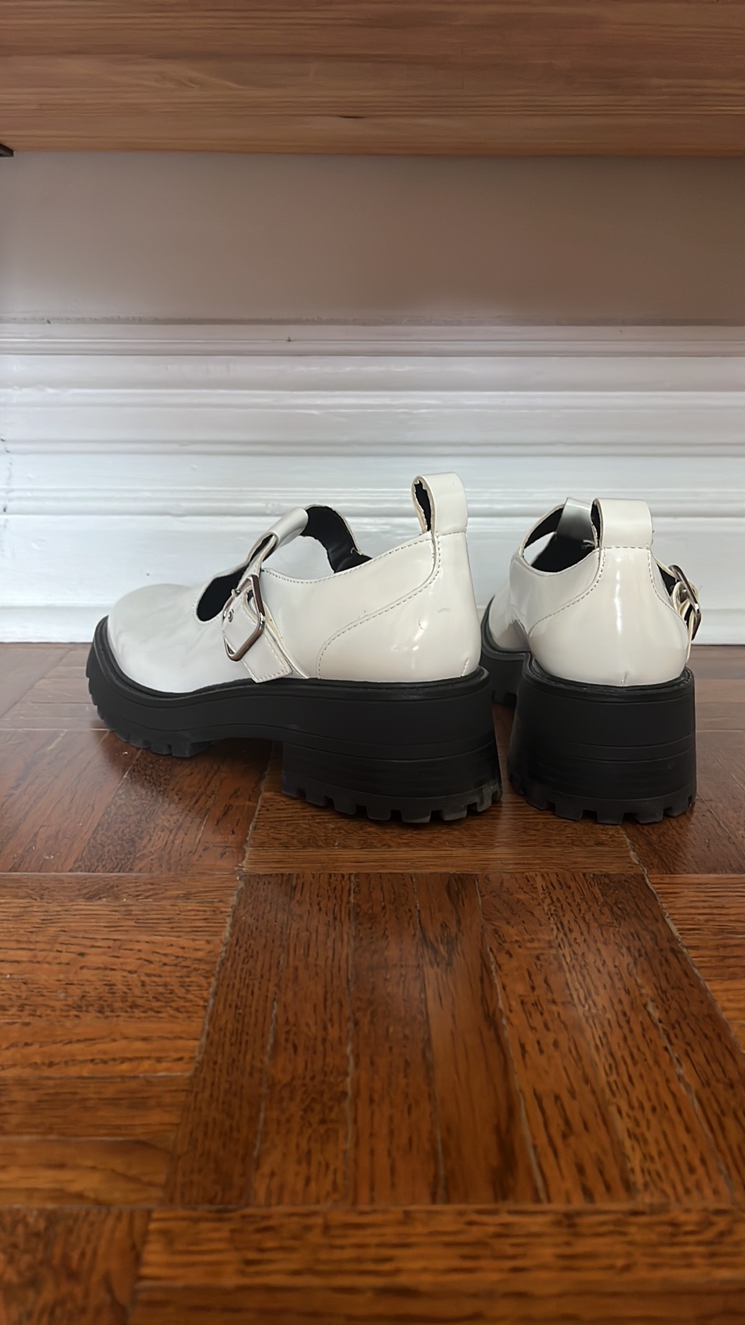 White platform loafers - Size 7.5/38 - photo 4
