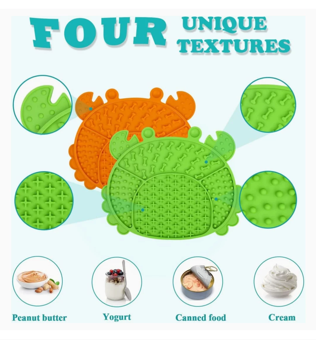 NEW!  2 Pet Licking Mat - Slow Feeder Mat image indicator(4)