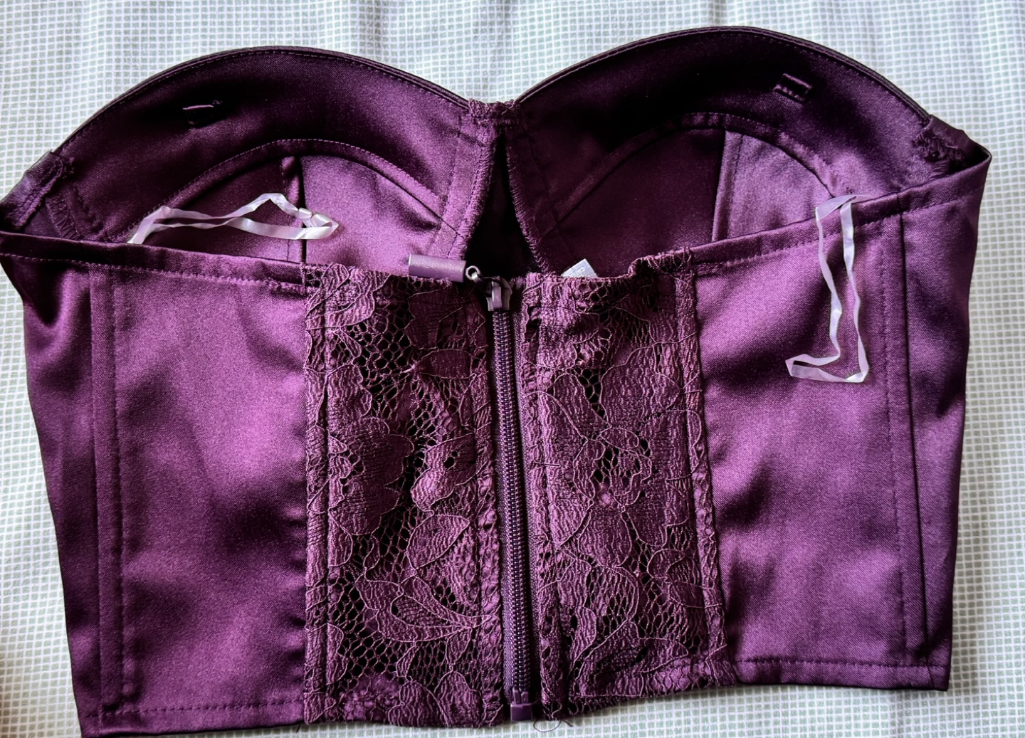 Brand new dark purple corset bustier - photo 2