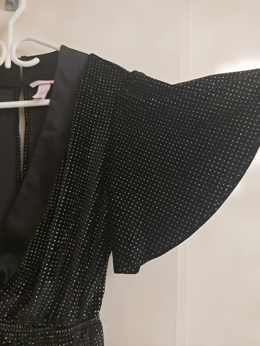 Victoria Secret Black Sequin Romper image indicator(2)