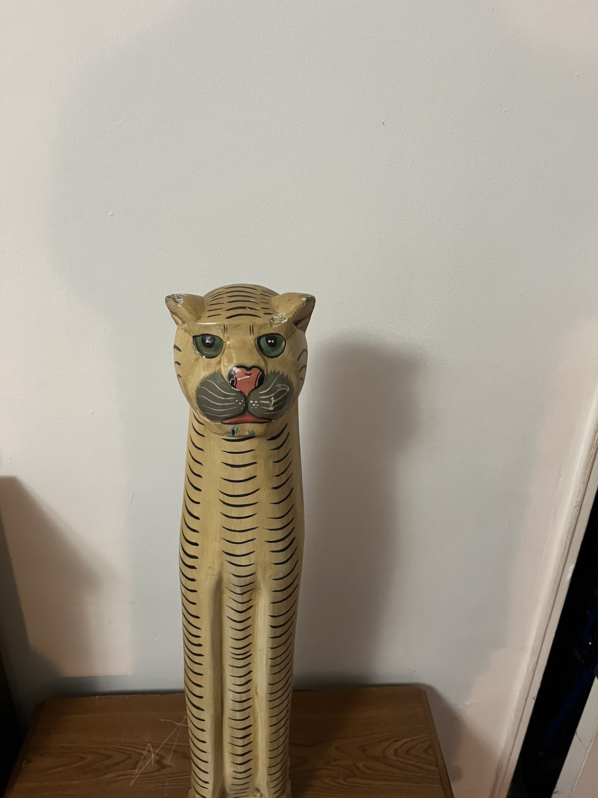 Wood cat statue image indicator(4)