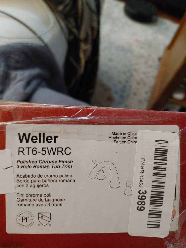 Pfister Polished Chrome Finish 3 Hole Roman Tub Trim. 🧡 image indicator(7)