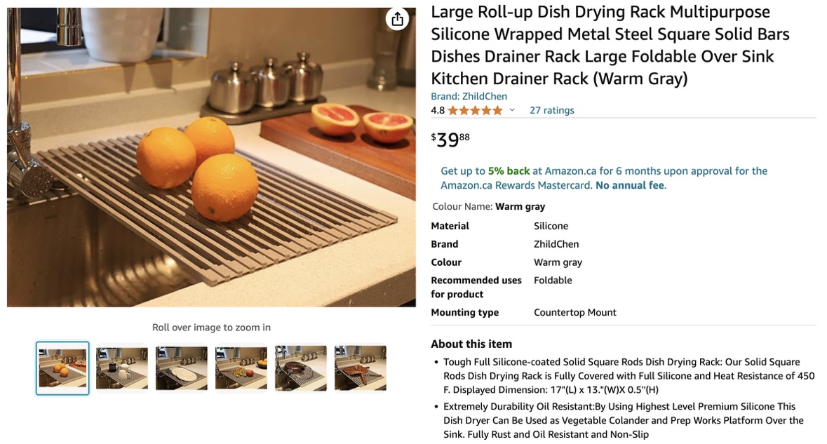 Silicone dish drying rack - photo 4