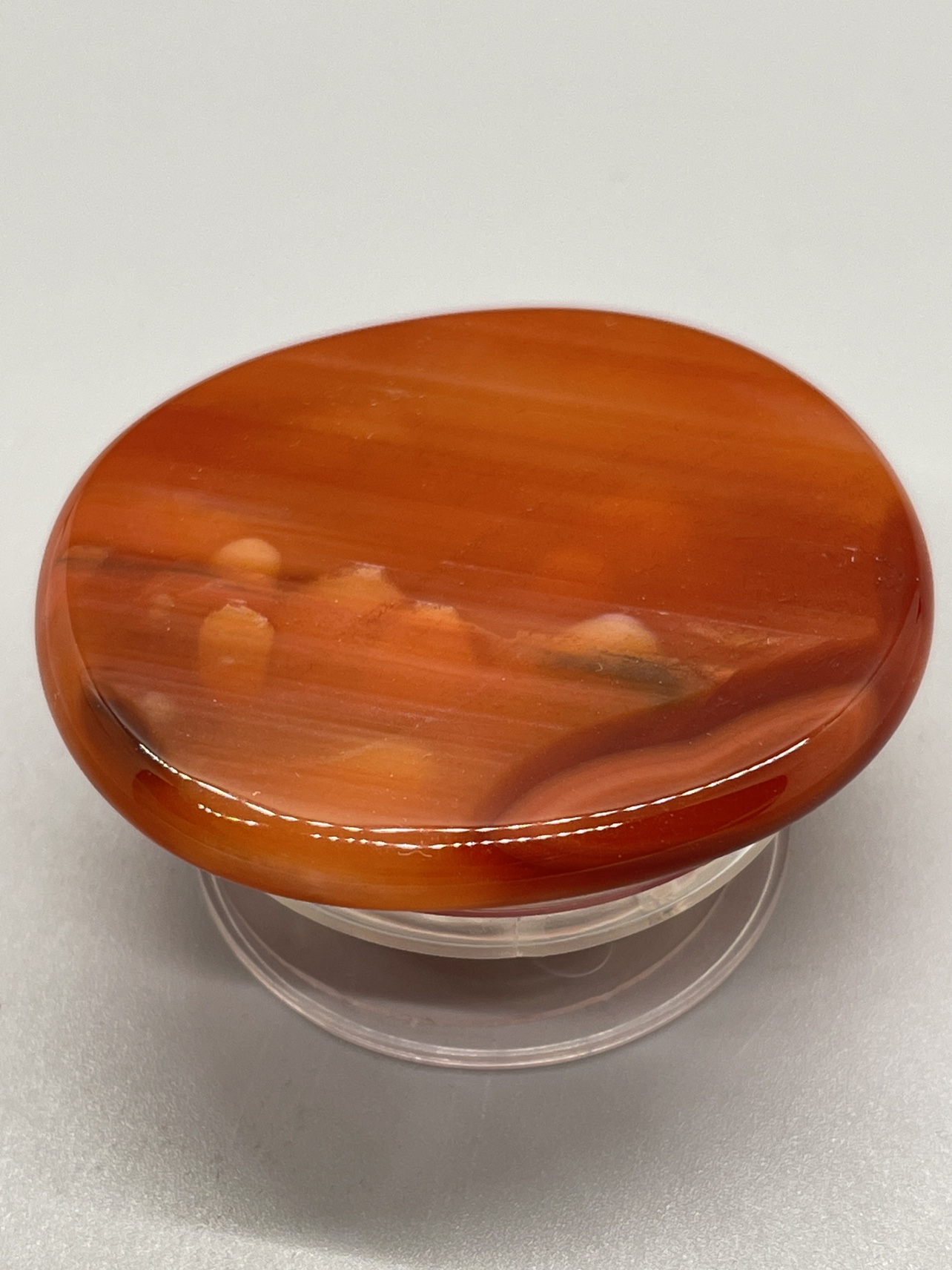 Carnelian gemstone Pop socket - Phone holder ⚽️ thumbnail