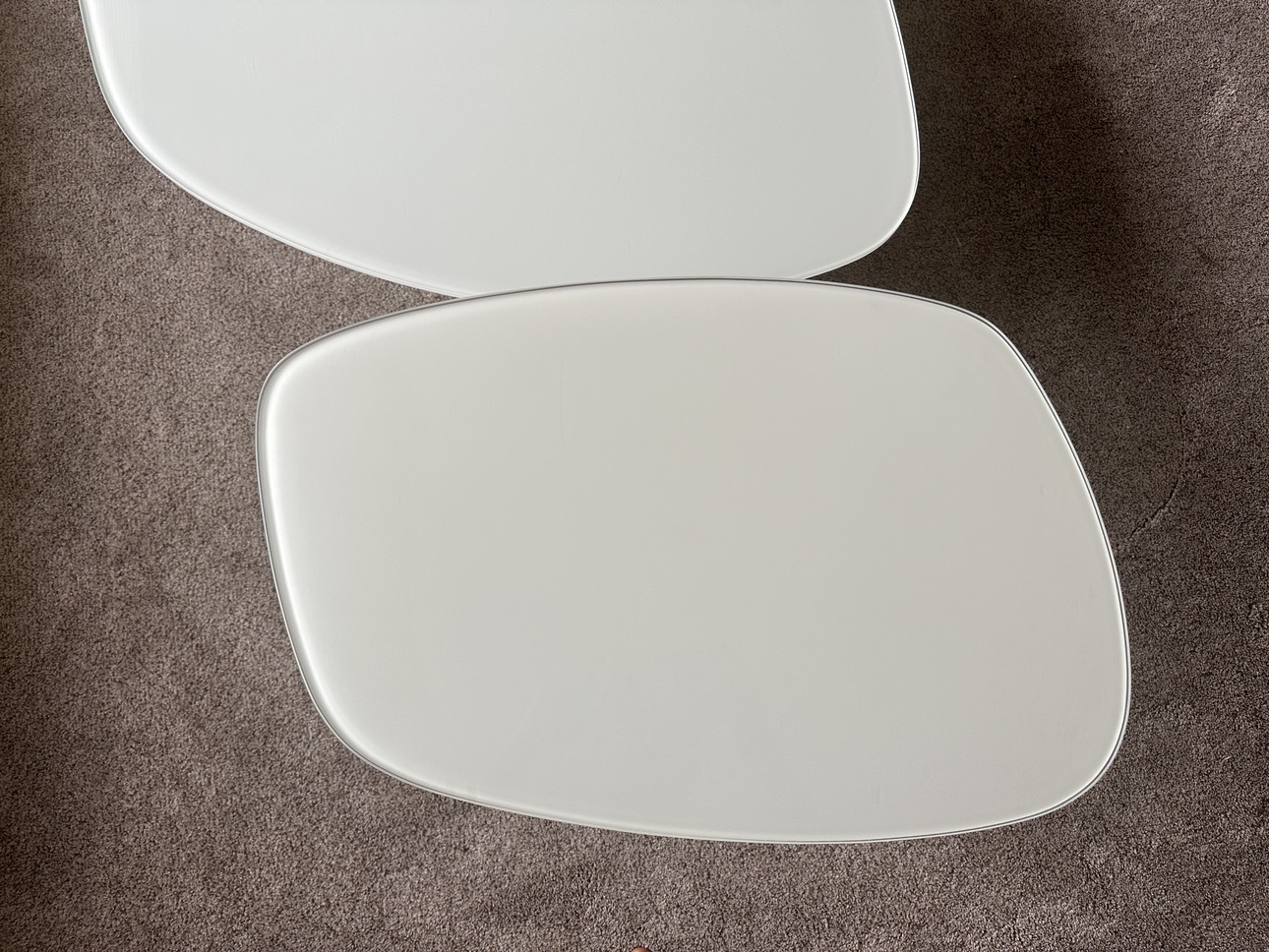 Three piece glass coffee table