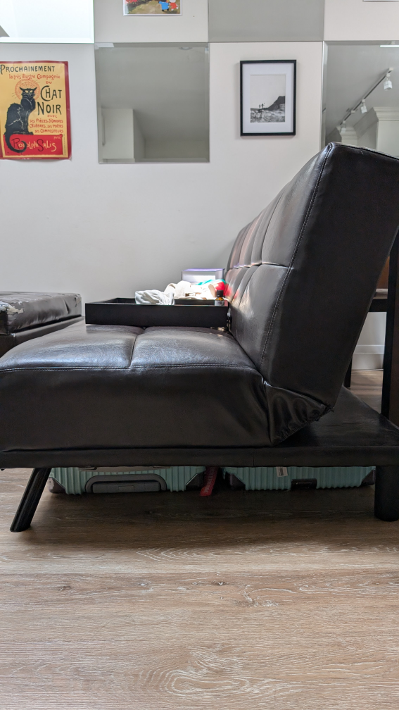 #freecycle: Black-Brown Futon Sofa Bed - photo 4