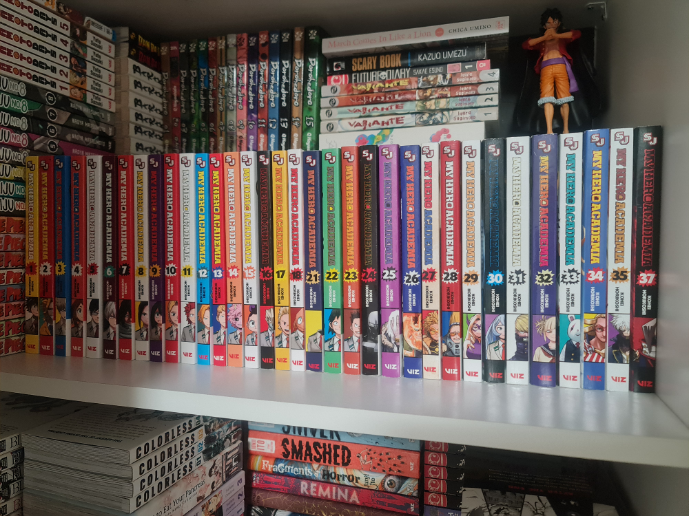My Hero Academia Manga Vol 1-37 (missing vol 19,20,36)