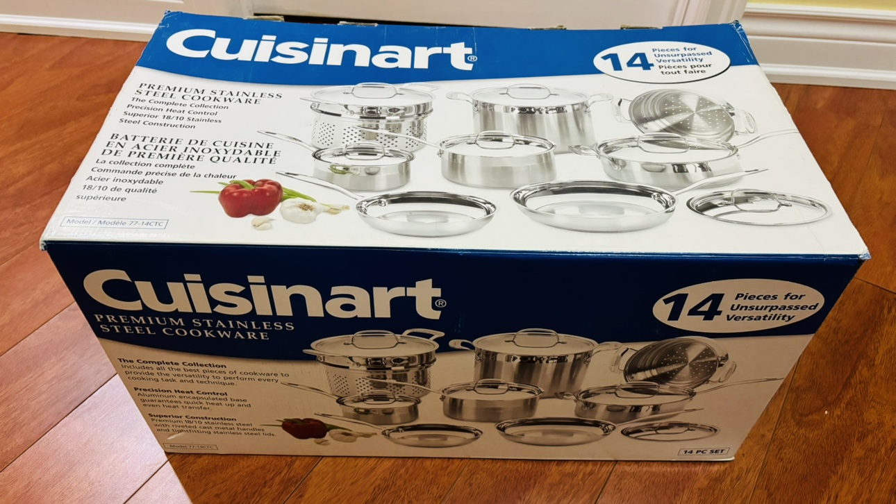14 pc Cuisinart stainless steel cookware