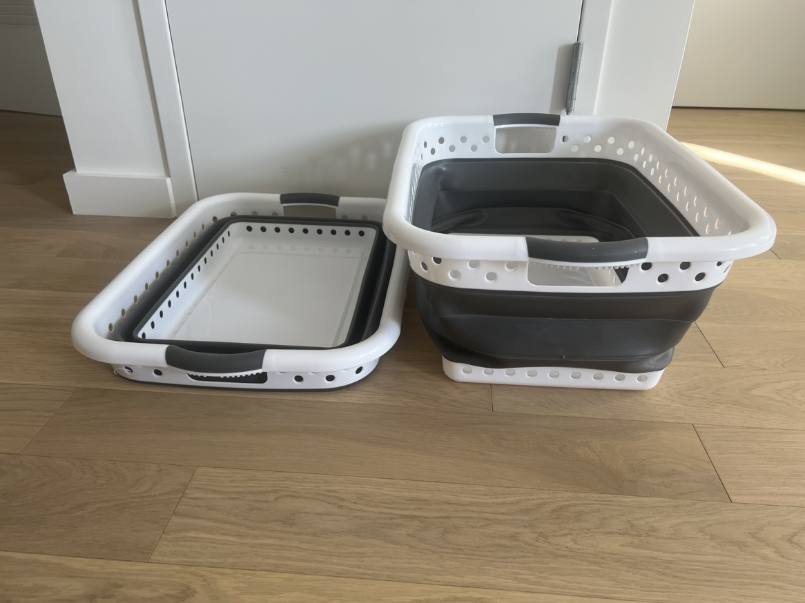 Collapsable laundry basket