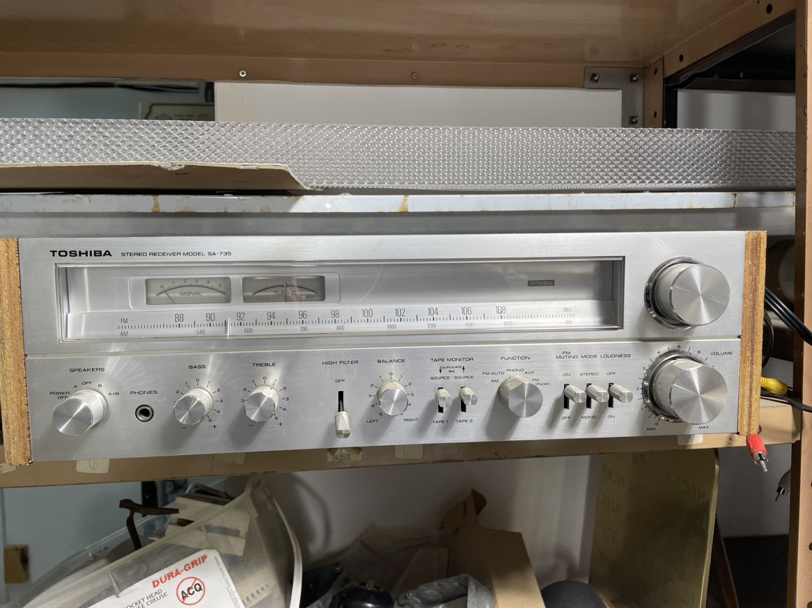 SOLD-Toshiba stereo receiver SA 735 image indicator(2)