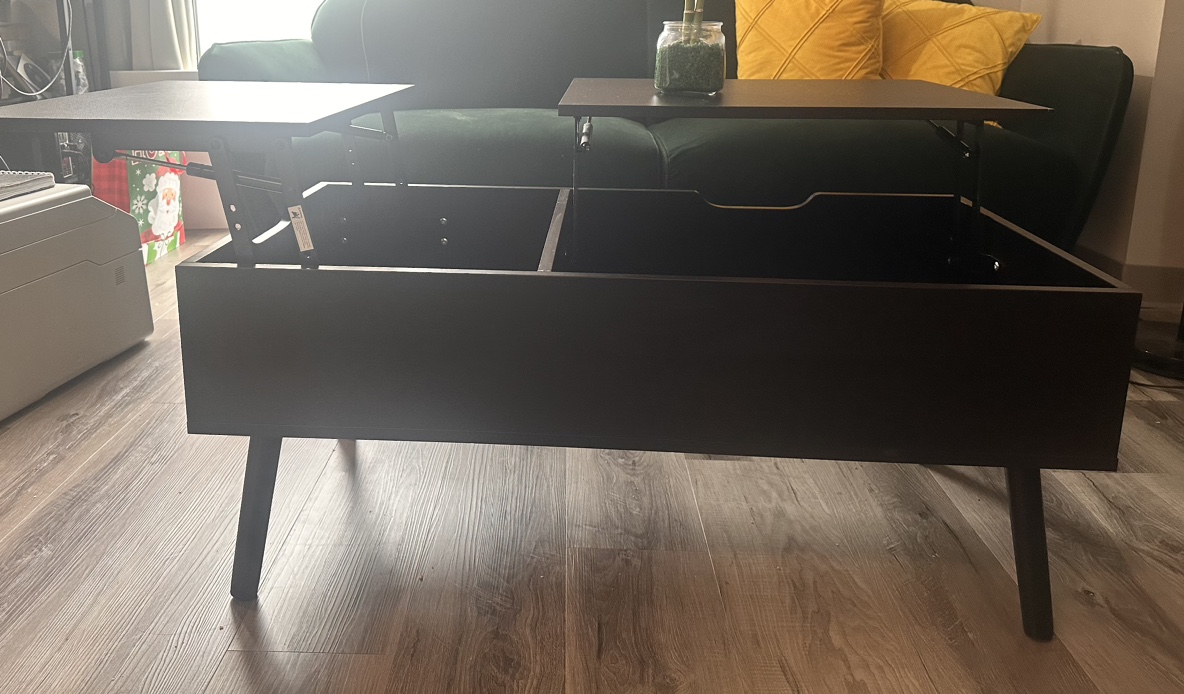 Lift Top Coffee Table with Storage - photo 4