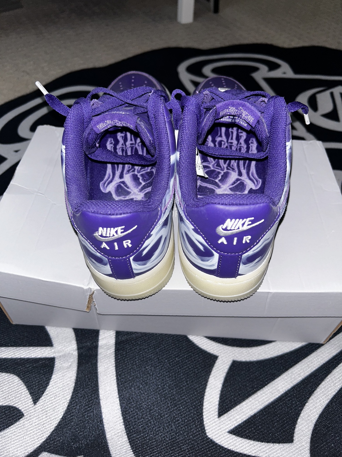 Nike Air Force 1 Low - Purple Skeleton Halloween (2021) image indicator(5)