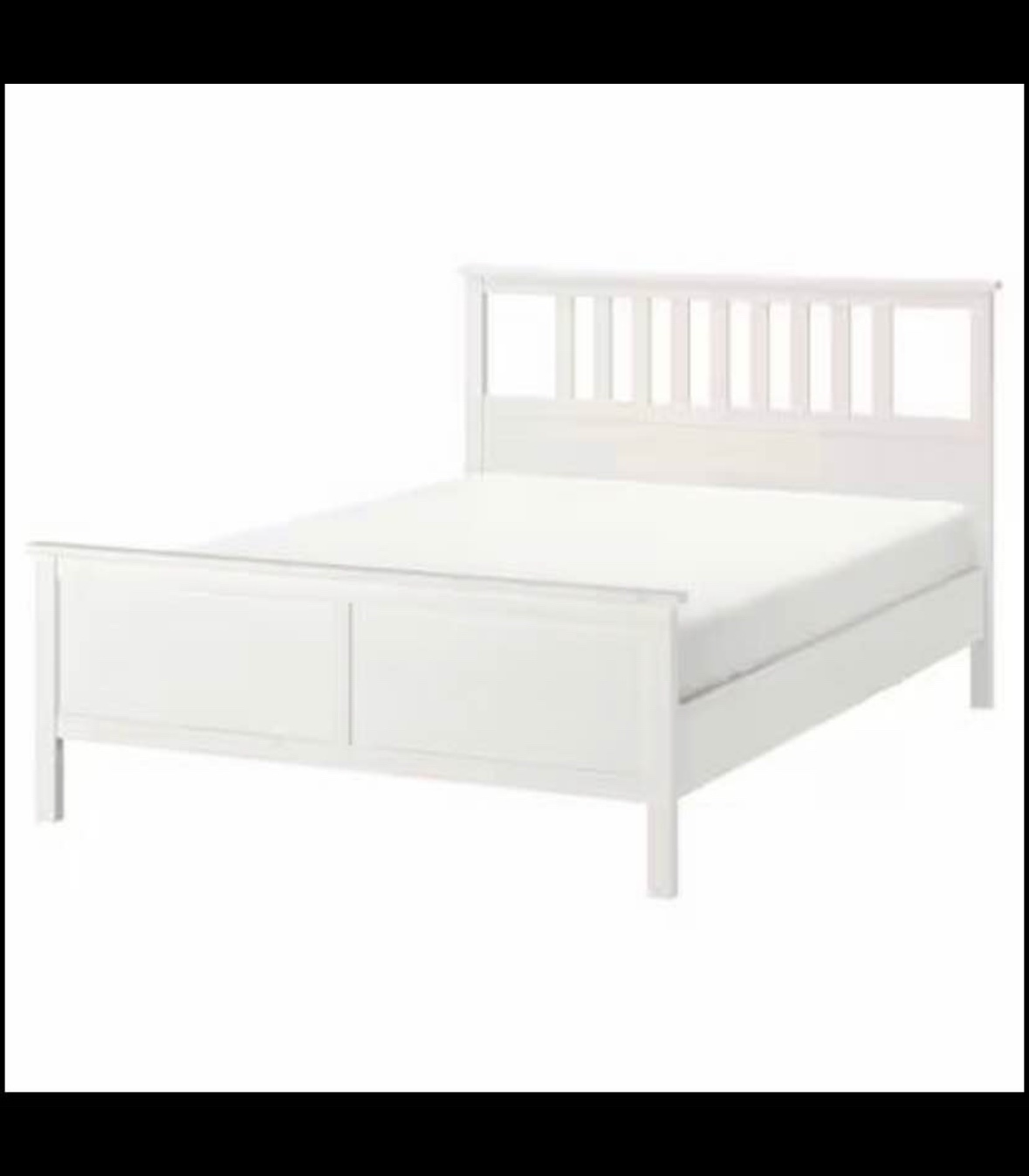 Ikea Hemnes Bed and Mattress with Storage