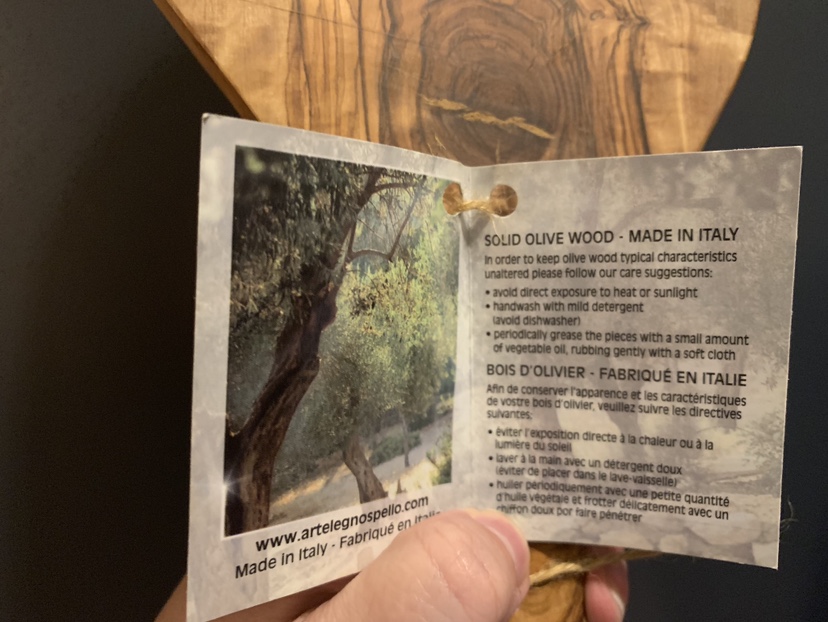 NEW Olive Wood Cheese Board image indicator(2)