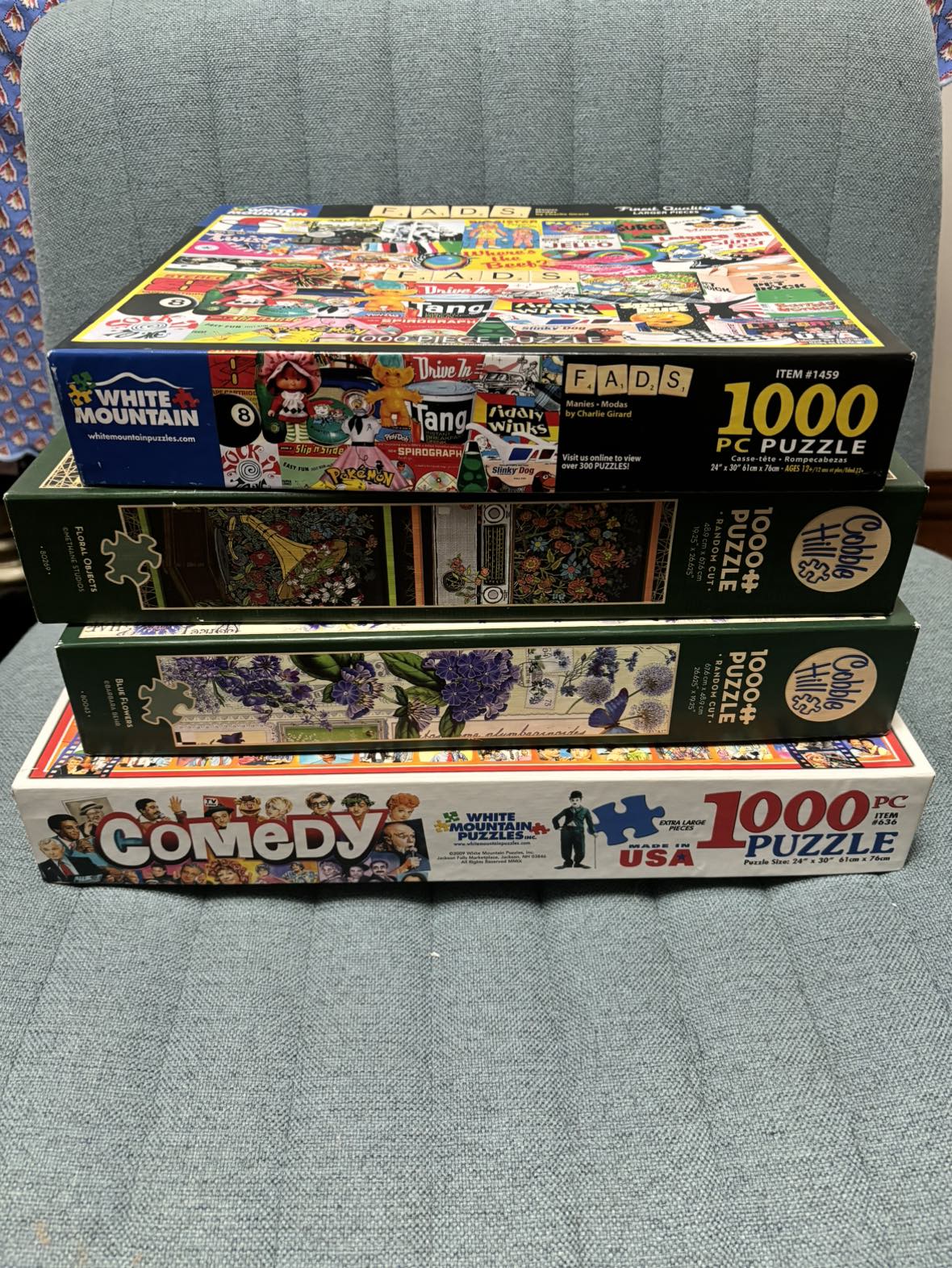 1000 piece puzzles - $10 each