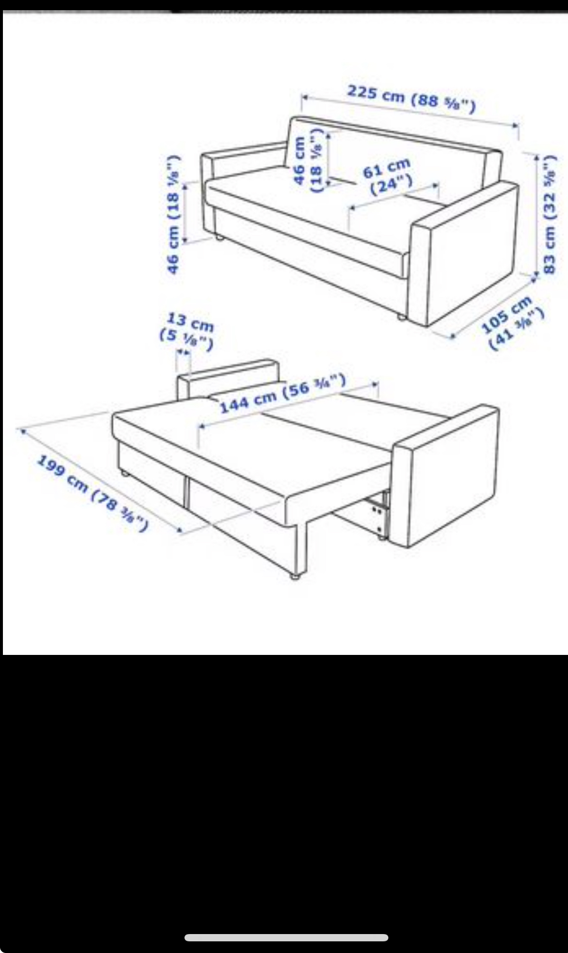 Ikea frigeten sofa bed - photo 3