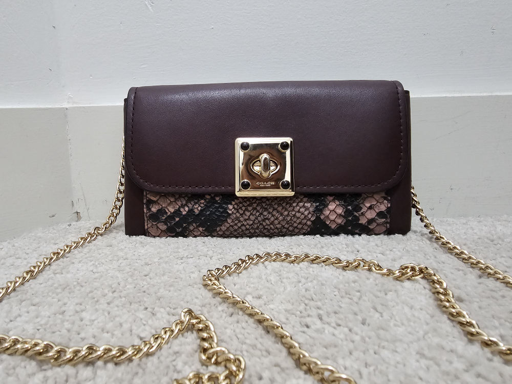 Authentic Coach Wallet on Chain or Clutch thumbnail
