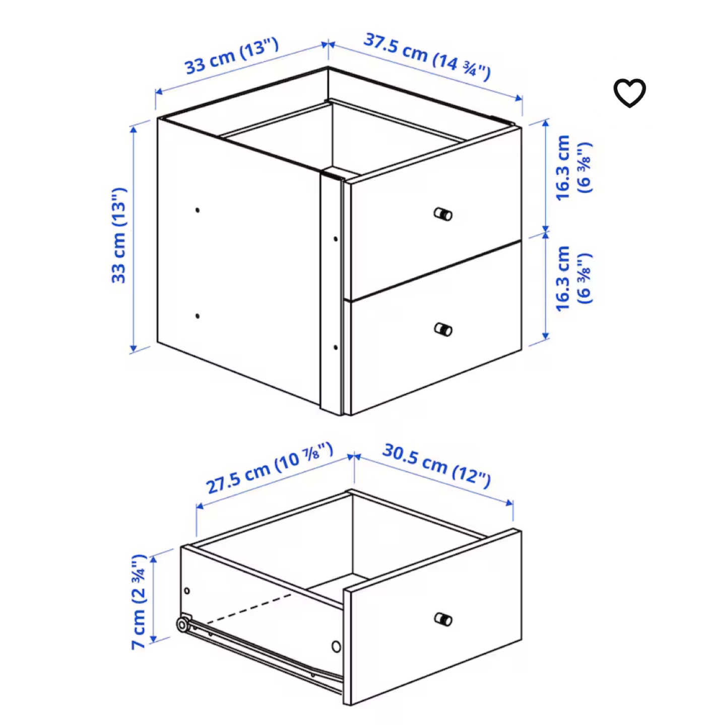 IKEA KALLAX with door/drawer inserts image indicator(6)