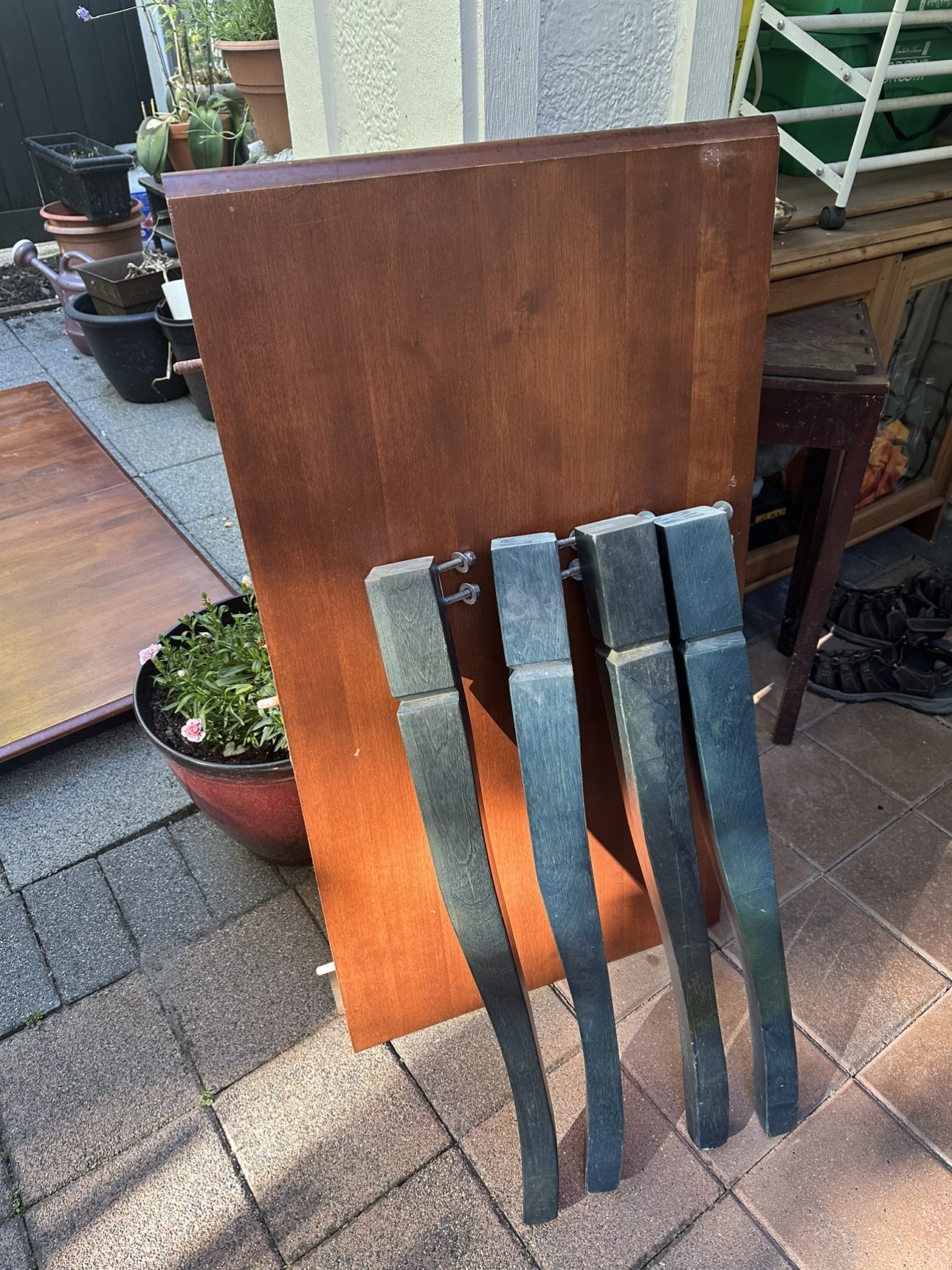 Extending Large Wooden Table