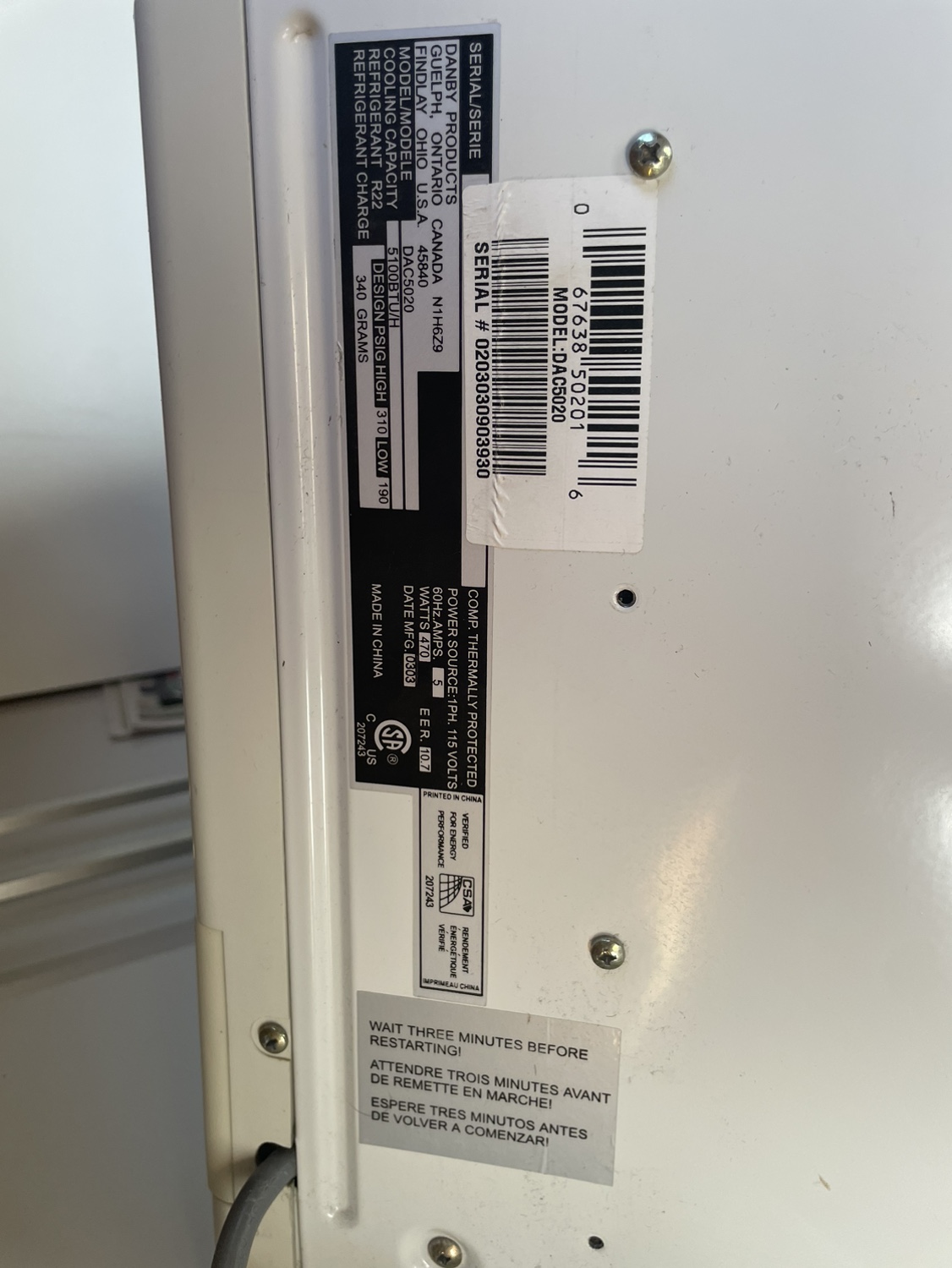 5000 BTU Air conditioner AC - photo 3