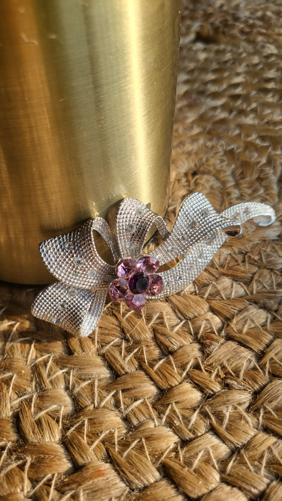 brooch ribbon with crystals ⚽️ image indicator(2)