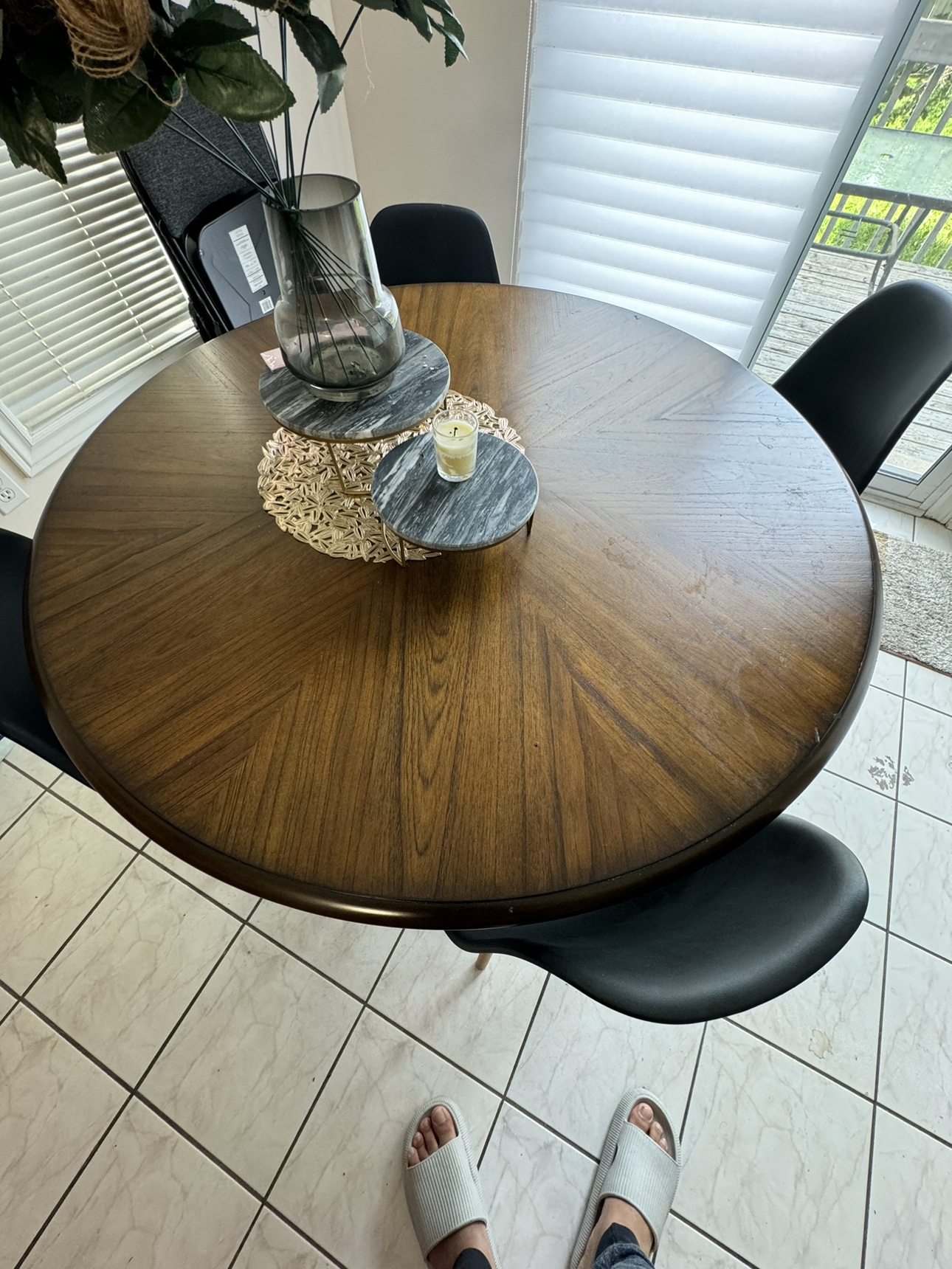 Teak Wood Breakfast Table With Chairs
