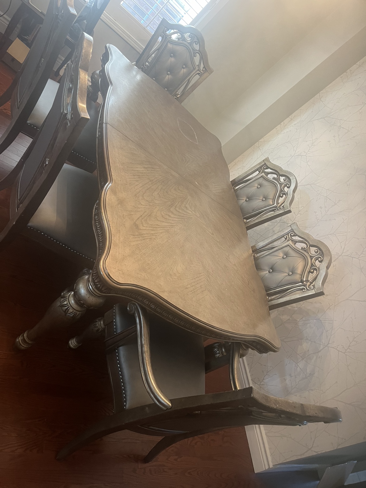 Dining Table and 6 chairs Wood image indicator(4)