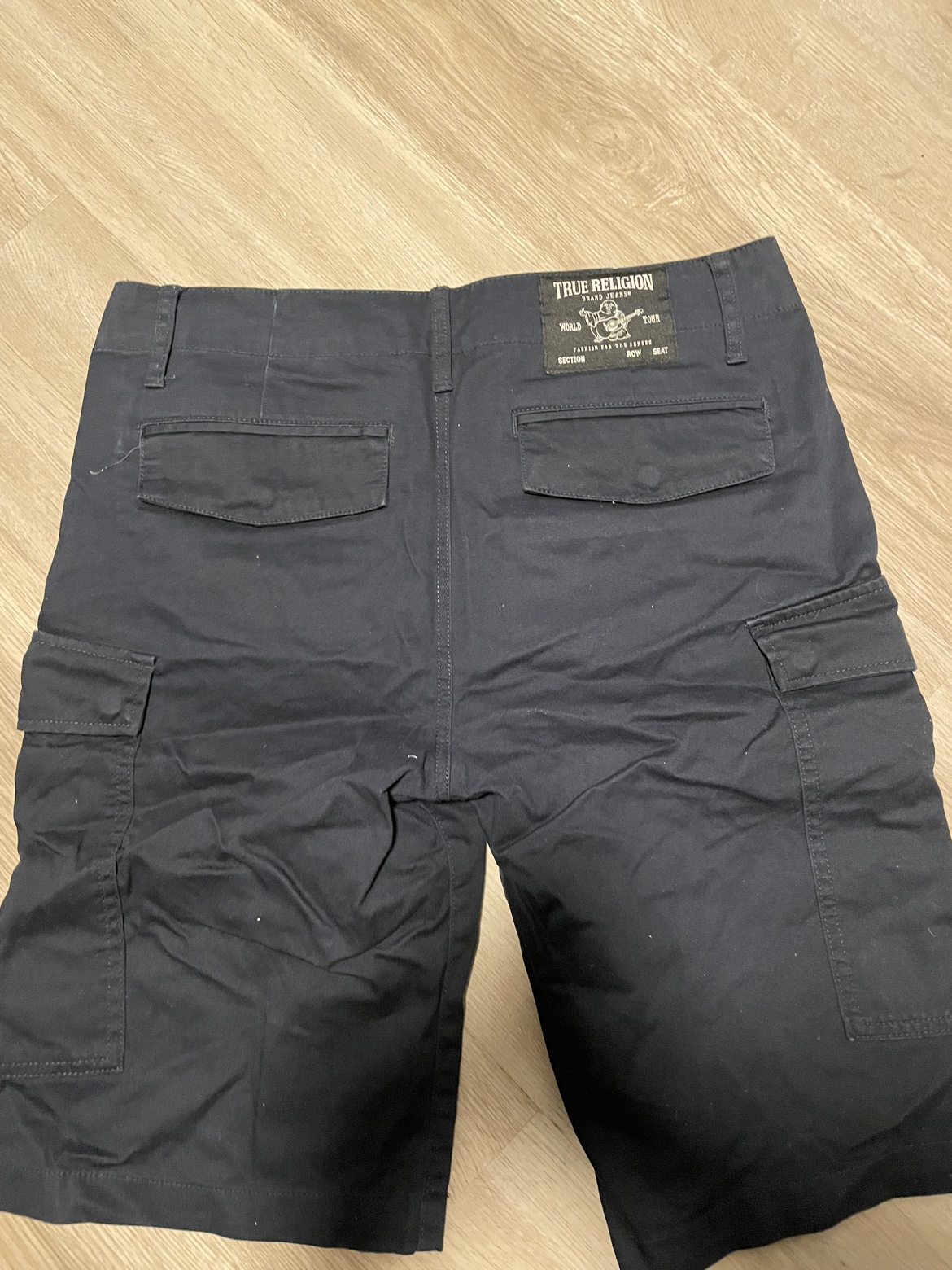 True Religion Navy Blue Cargo Shorts thumbnail