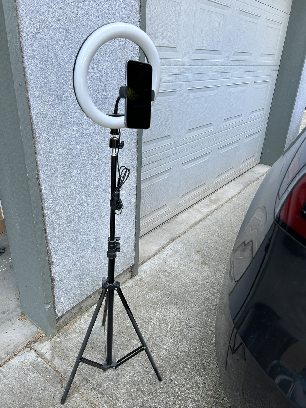Ring light 10” with phone holder with tripod stand - photo 3
