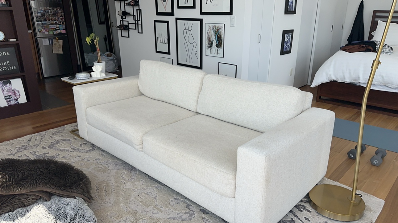 West Elm Urban Sofa in Basketweave Natural