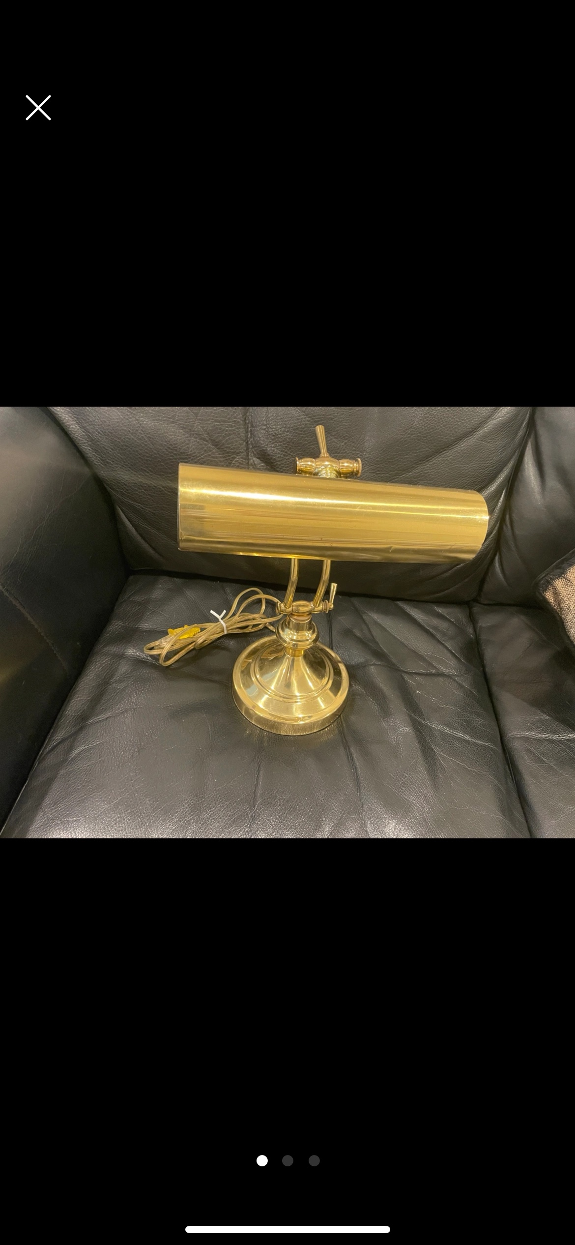 Brass bankers desk lamp - photo 2