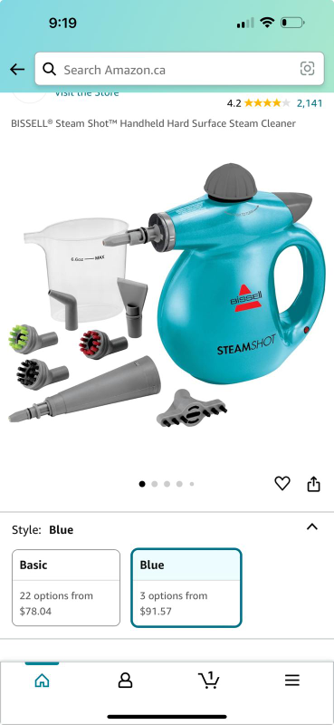Bissell steam shot. In its original packaging thumbnail