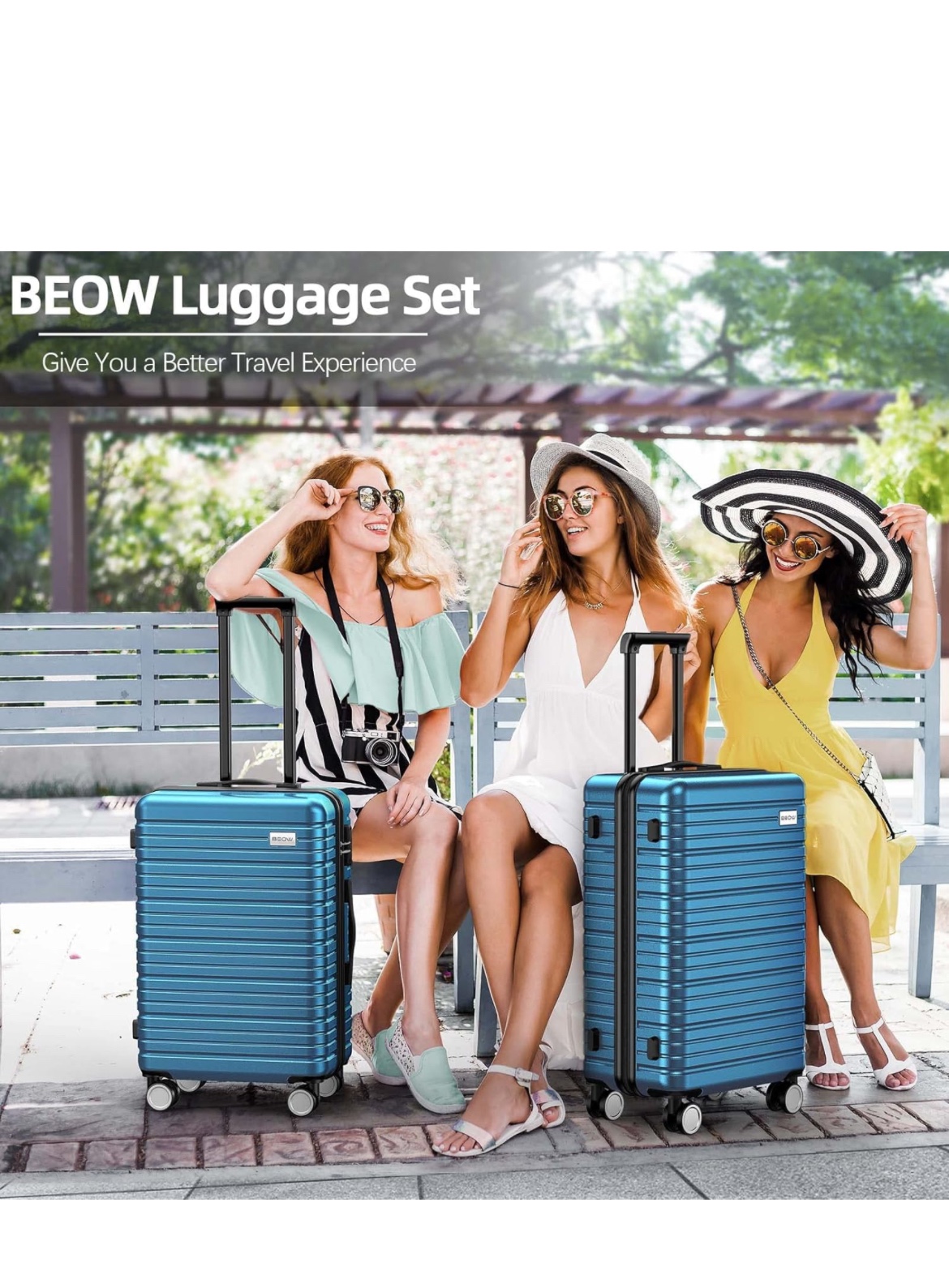 24 inch hard side suitcase with double spinner wheel - photo 2