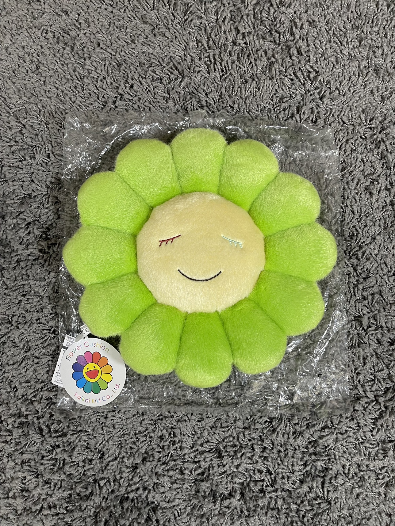 2017 Takashi Murakami Flower Plush 30CM Bright Green image indicator(3)
