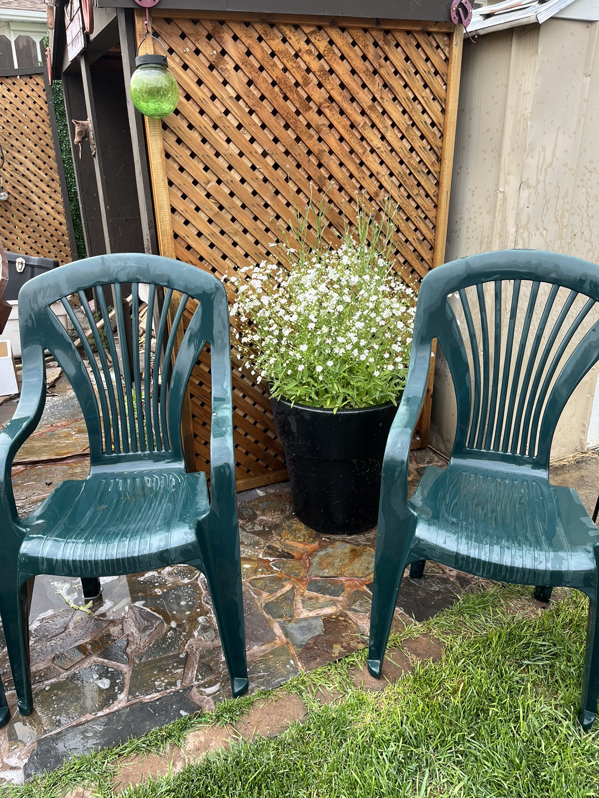 Stackable Plastic Outdoor Chairs - photo 2