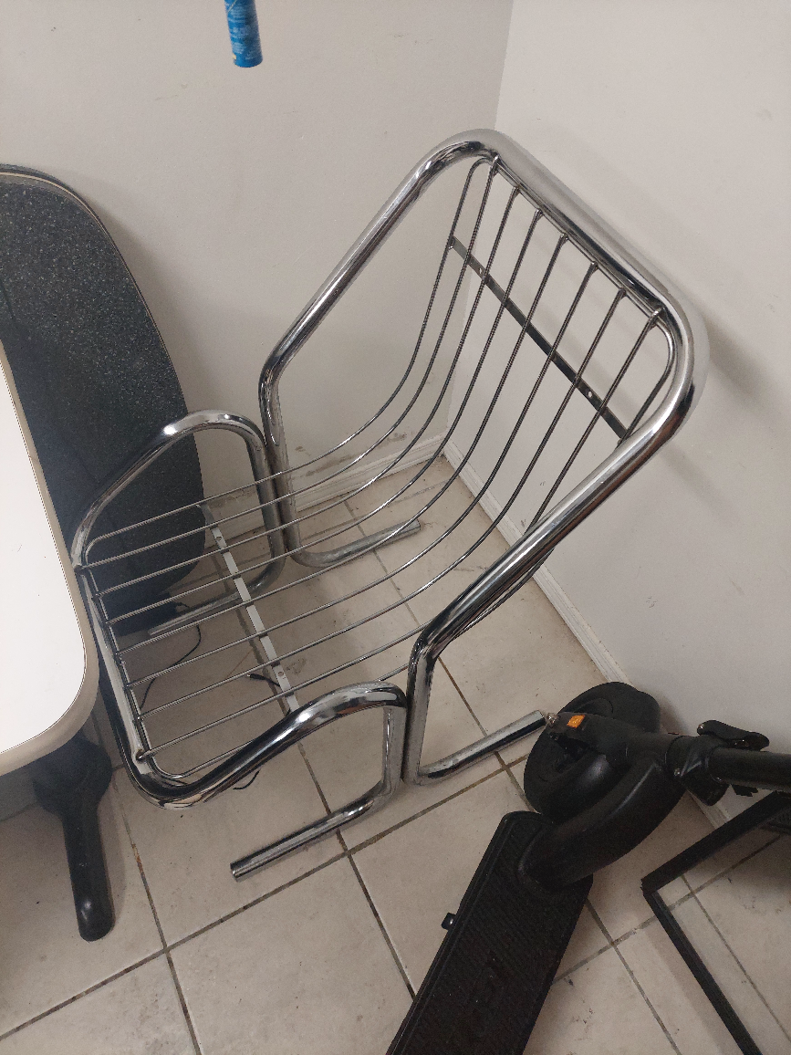 vintage chrome chair thumbnail