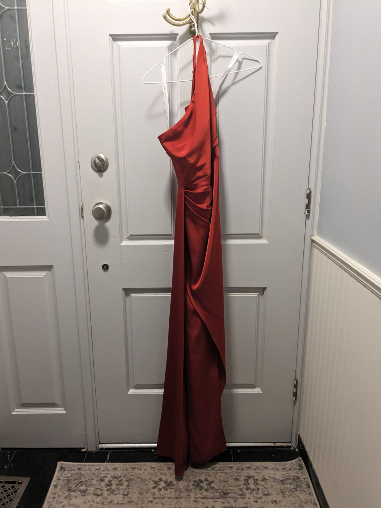 Azazie Red One Shoulder Dress - photo 4