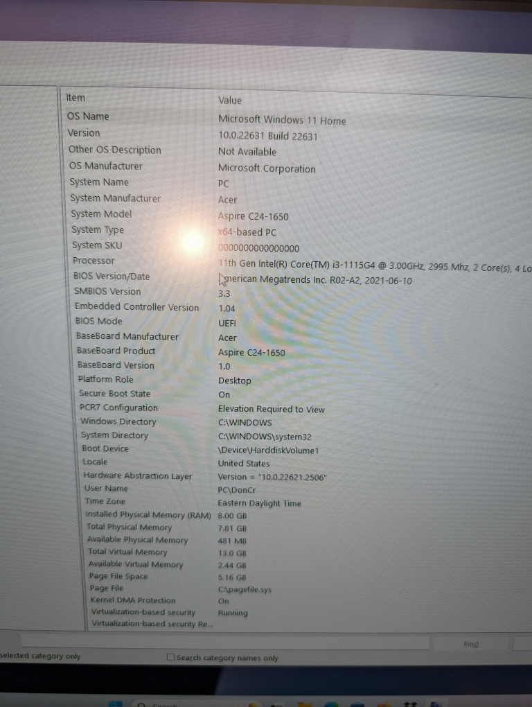 Acer all in on PC - photo 3