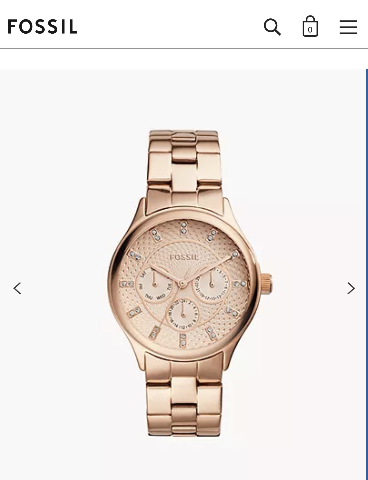 Rose Gold-Tone Stainless Steel Watch image indicator(2)