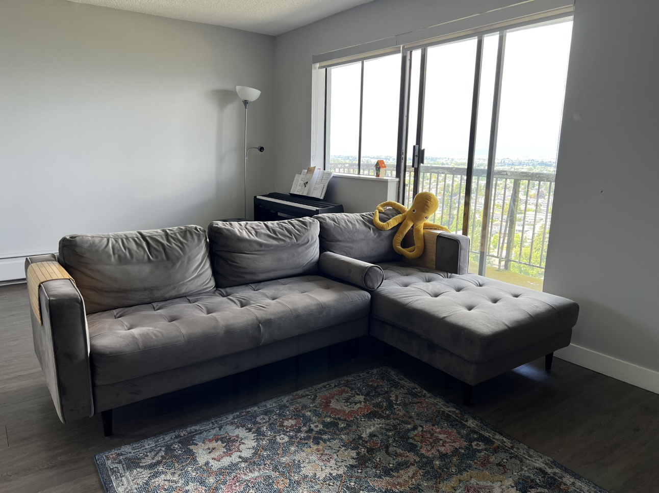Structube grey sofa online