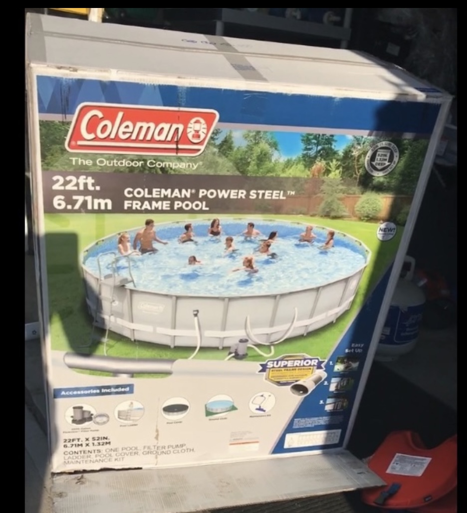 Coleman outdoor swimming pool