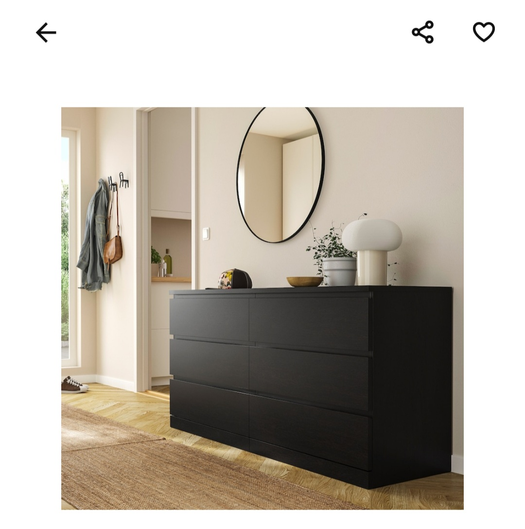 ikea MALM 6-drawer dresser - photo 2